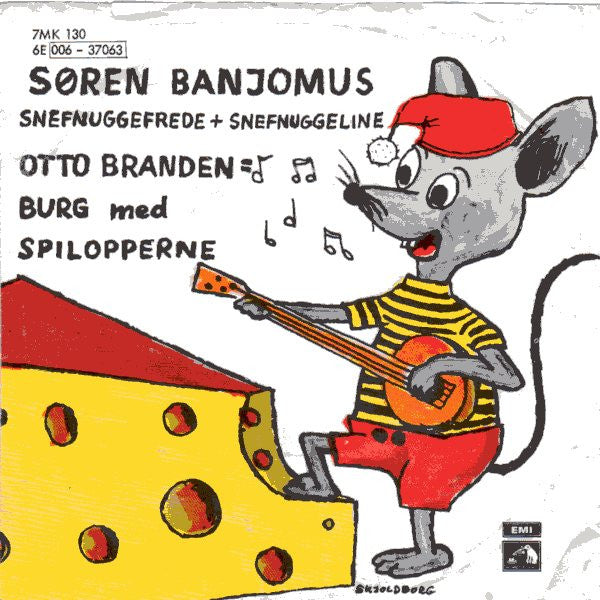 Otto Brandenburg Med Spilopperne : Søren Banjomus (7", Mono, RE)
