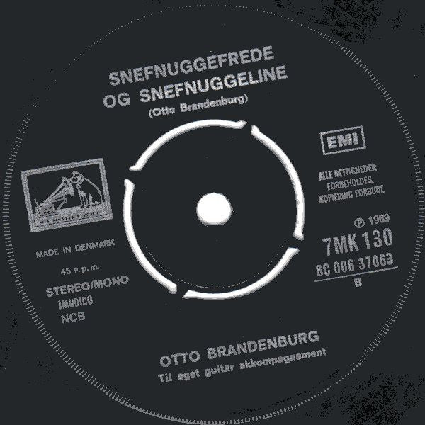 Otto Brandenburg Med Spilopperne : Søren Banjomus (7", Mono, RE)
