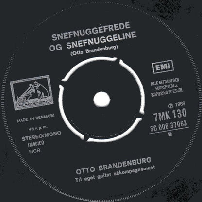 Otto Brandenburg Med Spilopperne : Søren Banjomus (7", Mono, RE)
