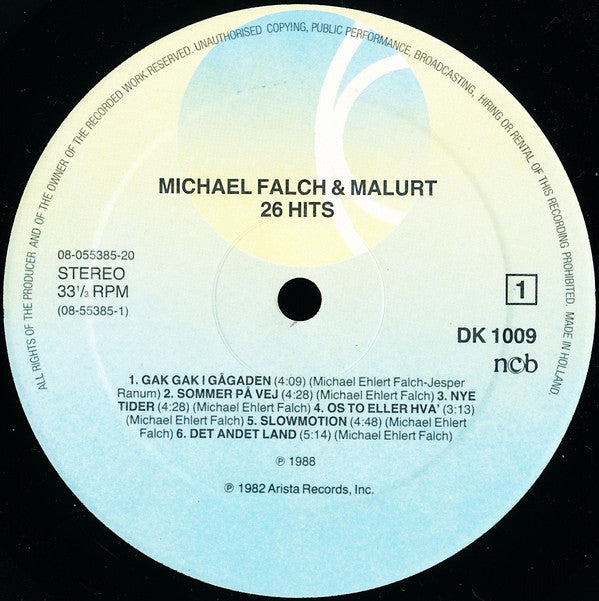 Michael Falch & Malurt : 26 Hits (2xLP, Comp)