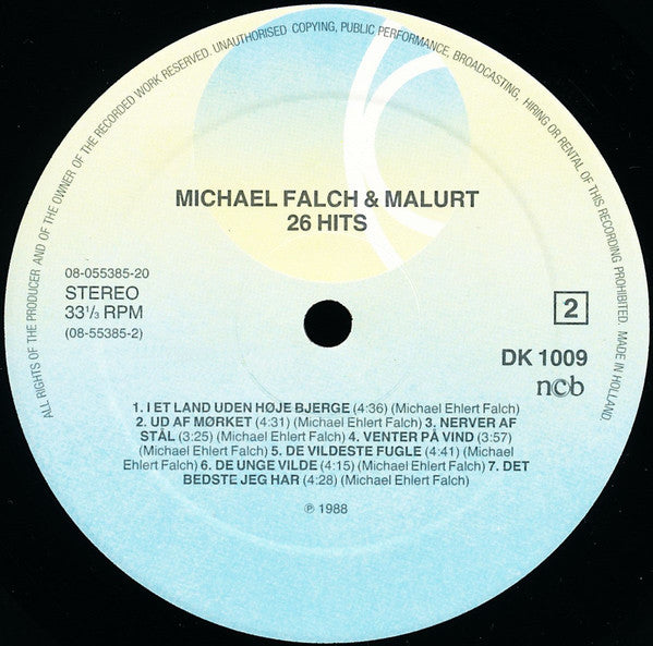 Michael Falch & Malurt : 26 Hits (2xLP, Comp)