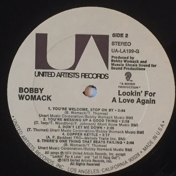 Bobby Womack : Lookin' For A Love Again (LP, Album, All)