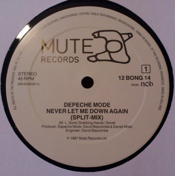 Depeche Mode : Never Let Me Down Again (Split Mix) (12", Single)
