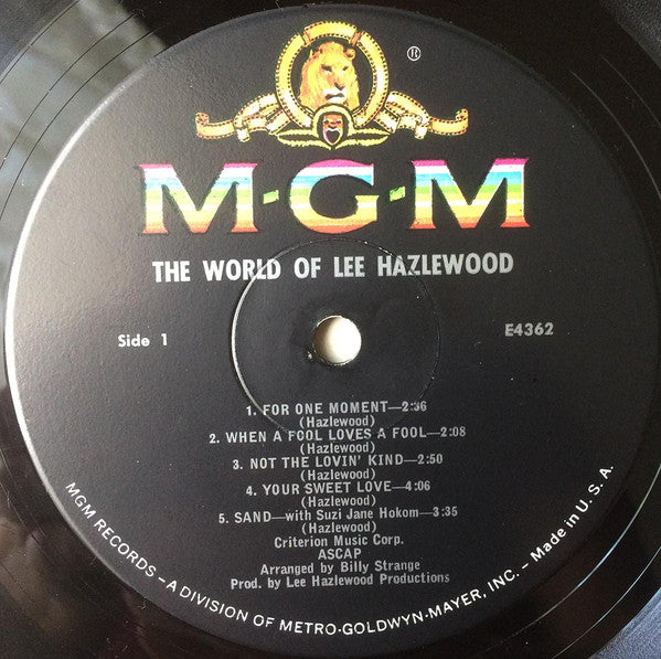 Lee Hazlewood : The Very Special World Of Lee Hazlewood (LP, Album, Mono)