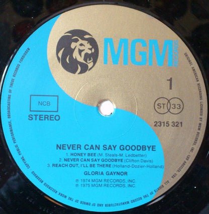 Gloria Gaynor : Never Can Say Goodbye (LP, Album)