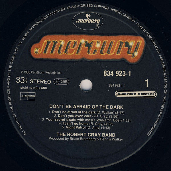 The Robert Cray Band : Don't Be Afraid Of The Dark (LP, Album)