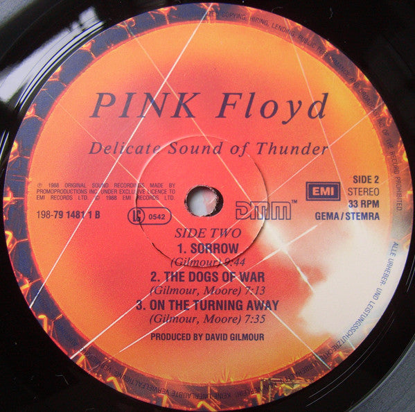Pink Floyd : Delicate Sound Of Thunder (2xLP, Album, Gat)