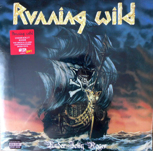 Running Wild : Under Jolly Roger (LP, Album, RE, RM)