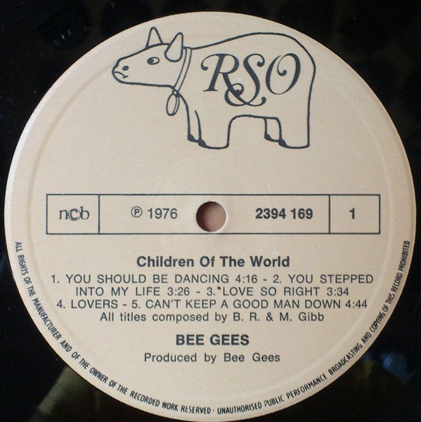 Bee Gees : Children Of The World (LP, Album, RE)