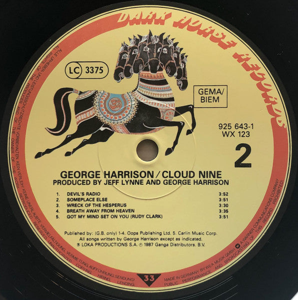 George Harrison : Cloud Nine (LP, Album)