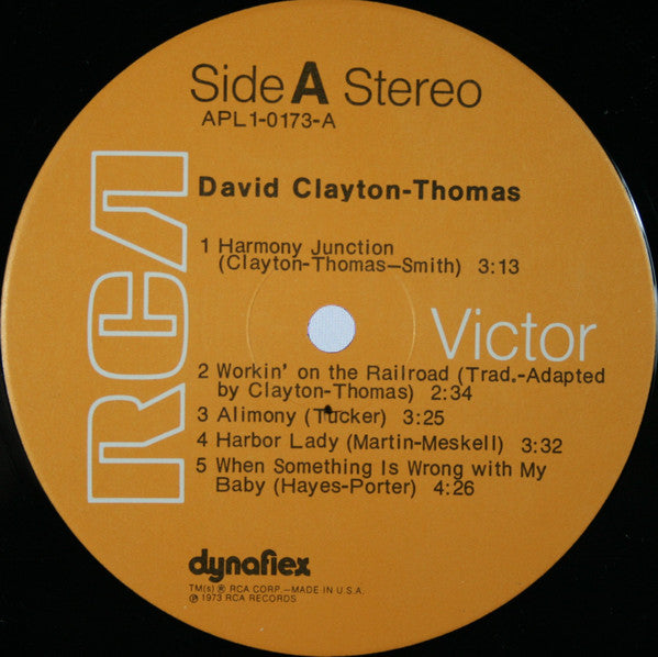 David Clayton-Thomas : David Clayton-Thomas (LP, Album, Hol)