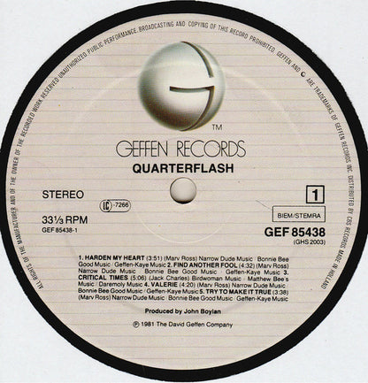 Quarterflash : Quarterflash (LP, Album)
