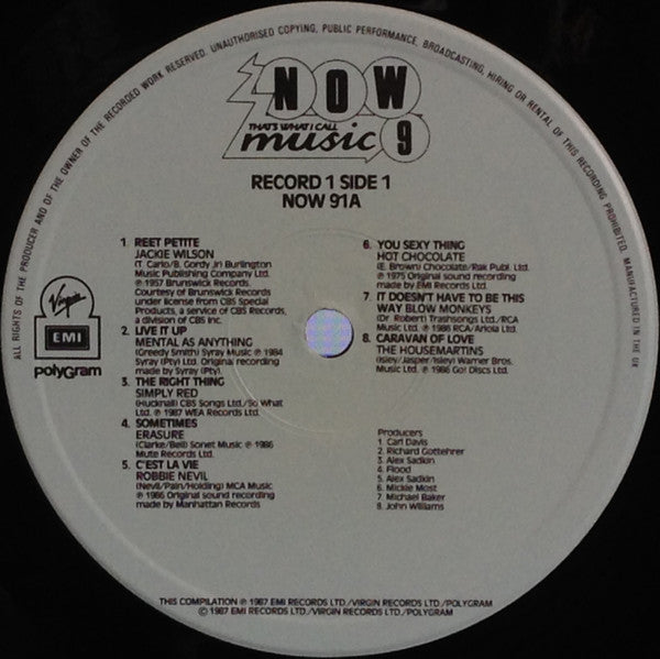 Various : Now That's What I Call Music 9 (2xLP, Album, Comp, PRS)