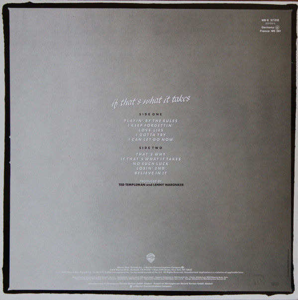 Michael McDonald : If That's What It Takes (LP, Album)