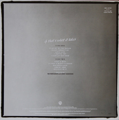 Michael McDonald : If That's What It Takes (LP, Album)