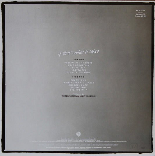 Michael McDonald : If That's What It Takes (LP, Album)