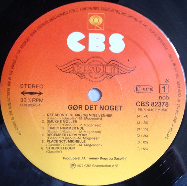 Gasolin' : Gør Det Noget (LP, Album, RE, Sun)