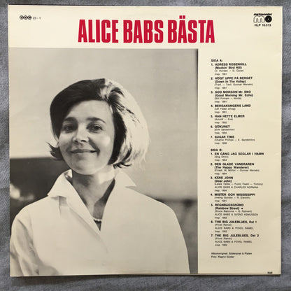 Alice Babs : Alice Babs Bästa (LP, Comp, RE)