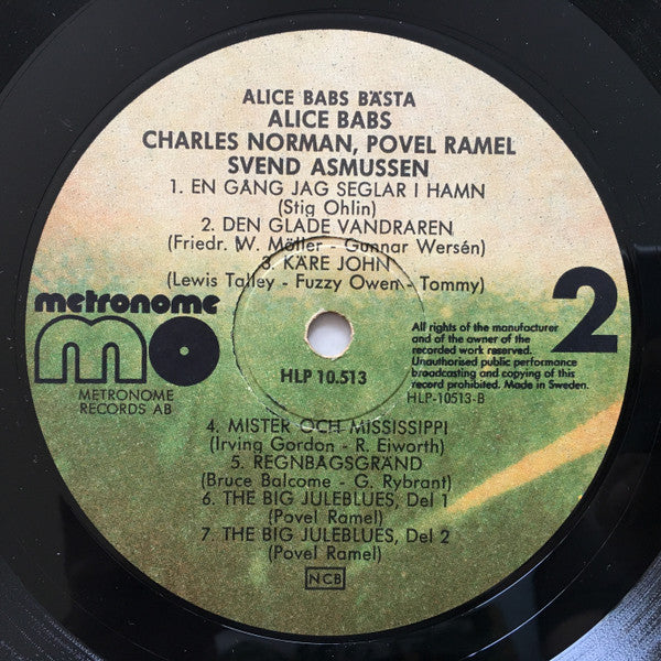 Alice Babs : Alice Babs Bästa (LP, Comp, RE)