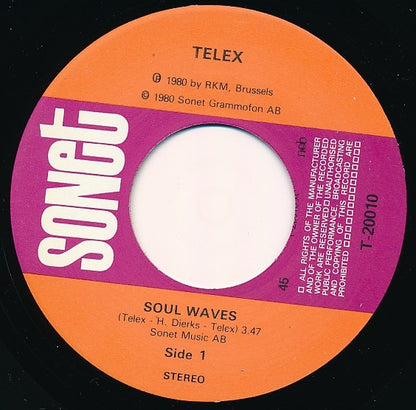 Telex : Soul Waves (7", Single)