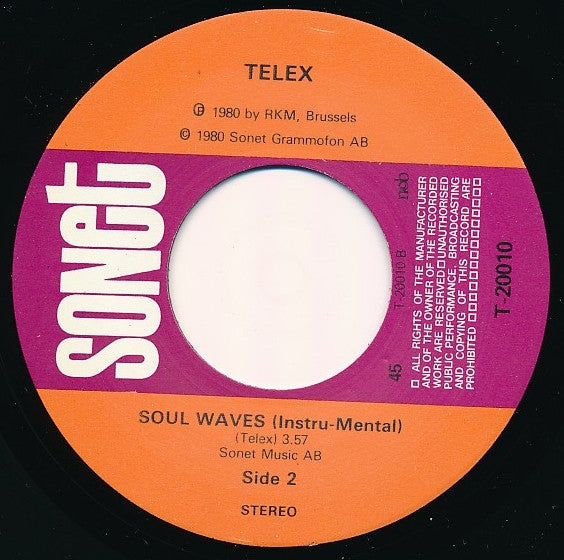 Telex : Soul Waves (7", Single)