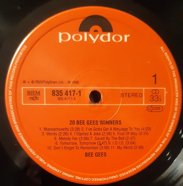 Bee Gees : 20 Bee Gees Winners - Vol. 1 (LP, Comp)