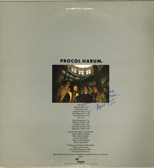 Procol Harum : Procol's Ninth (LP, Album)