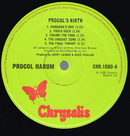Procol Harum : Procol's Ninth (LP, Album)