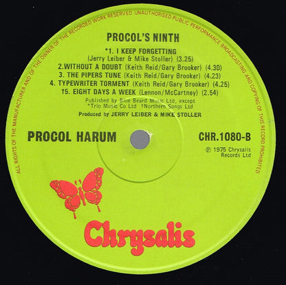 Procol Harum : Procol's Ninth (LP, Album)