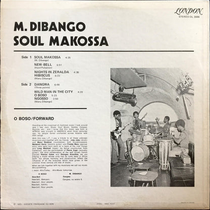 Manu Dibango : O Boso (Soul Makossa) (LP, RE)