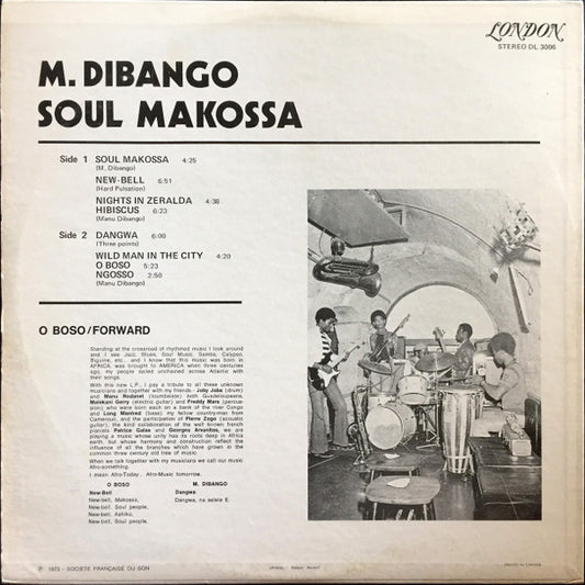 Manu Dibango : O Boso (Soul Makossa) (LP, RE)