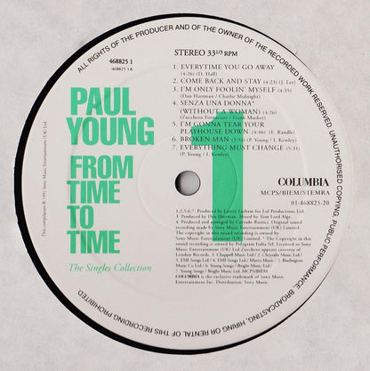 Paul Young : From Time To Time (The Singles Collection)  (LP, Comp)
