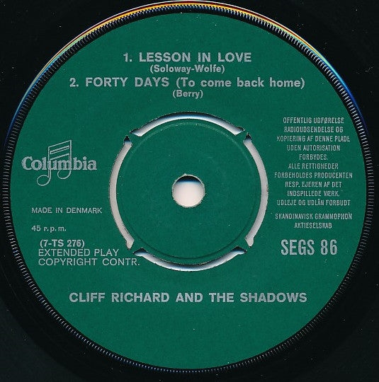 Cliff Richard & The Shadows : The Young Ones (7", EP, Gre)