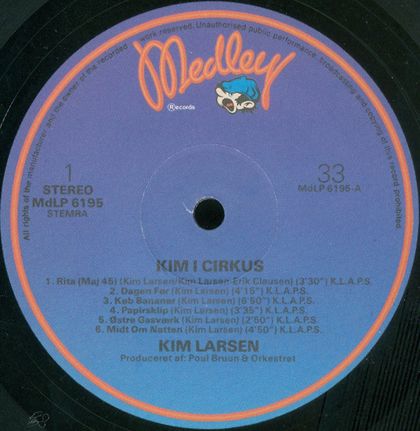 Kim Larsen : Kim I Cirkus (LP, Album)