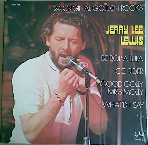 Jerry Lee Lewis : 24 Original Golden Rocks (2xLP, Comp, RP)