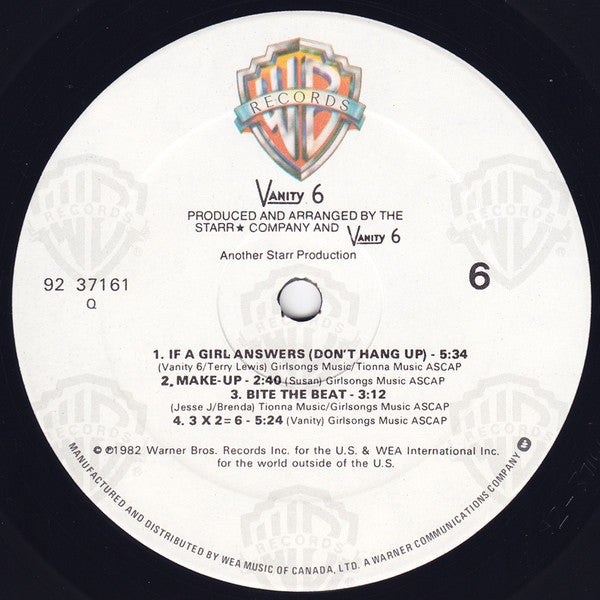Vanity 6 : Vanity 6 (LP, Album, RP)