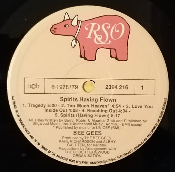 Bee Gees : Spirits Having Flown (LP, Album, Gat)