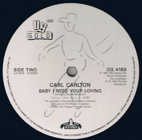 Carl Carlton : She's A Bad Mama Jama (She's Built, She's Stacked) / Baby I Need Your Loving (12", Single)