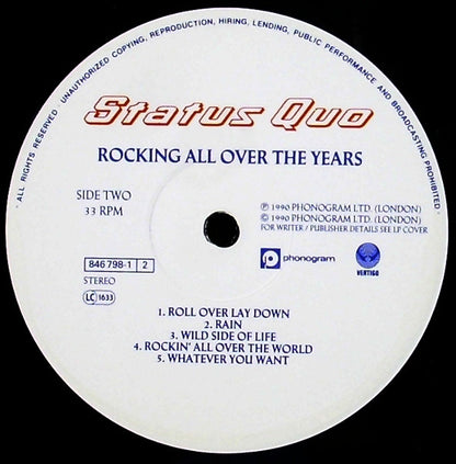 Status Quo : Rocking All Over The Years (2xLP, Album, Comp)