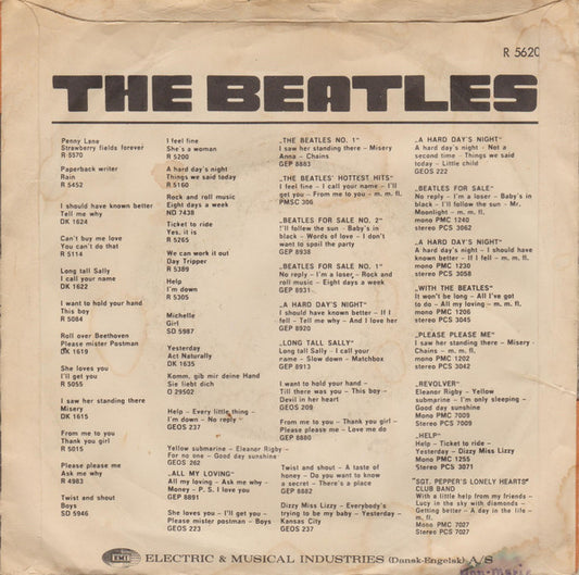 The Beatles : All You Need Is Love / Baby, You're A Rich Man (7", Sol)