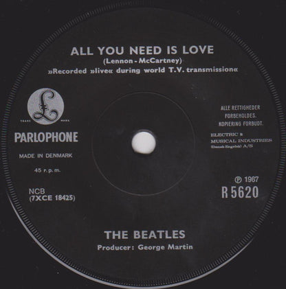 The Beatles : All You Need Is Love / Baby, You're A Rich Man (7", Sol)