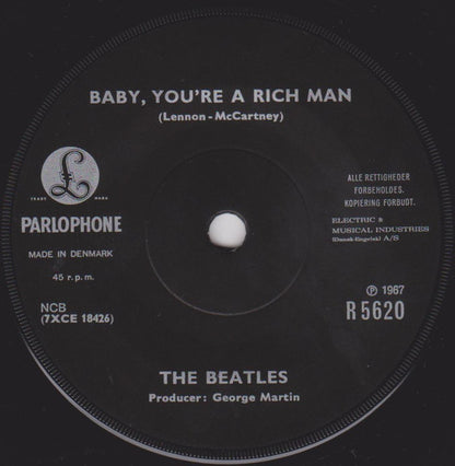 The Beatles : All You Need Is Love / Baby, You're A Rich Man (7", Sol)