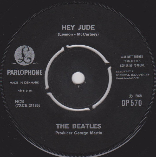 The Beatles : Hey Jude / Revolution (7", Single, Mono, Por)