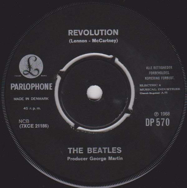 The Beatles : Hey Jude / Revolution (7", Single, Mono, Por)