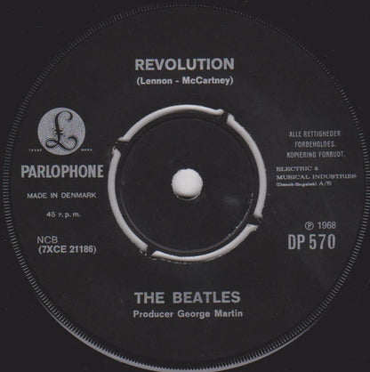 The Beatles : Hey Jude / Revolution (7", Single, Mono, Por)