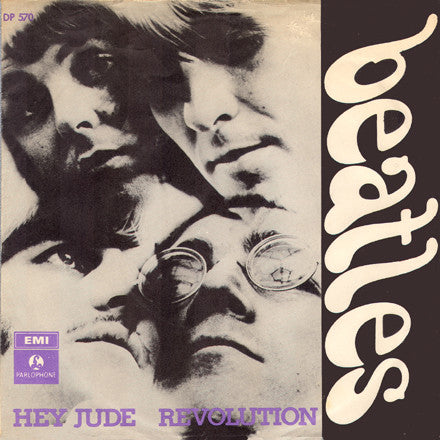 The Beatles : Hey Jude / Revolution (7", Single, Mono, Por)
