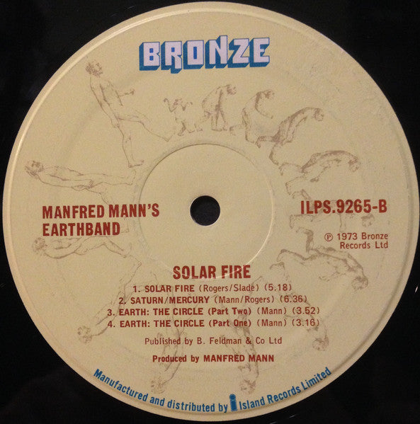 Manfred Mann's Earth Band : Solar Fire (LP, Album, RE, Gat)