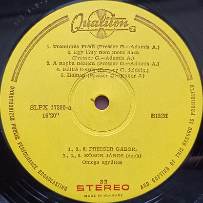 Omega (5) : Trombitás Frédi És A Rettenetes Emberek (LP, Album, Yel)