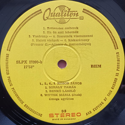 Omega (5) : Trombitás Frédi És A Rettenetes Emberek (LP, Album, Yel)