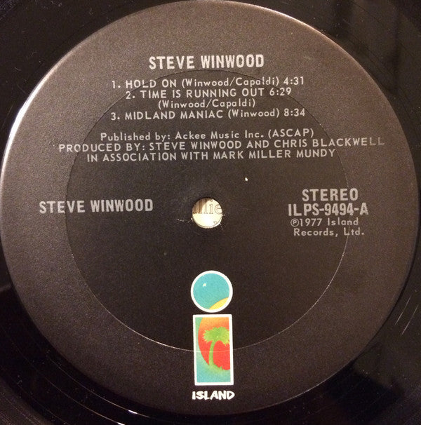Steve Winwood : Steve Winwood (LP, Album, Ter)